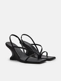 PEDRO Oriana Wedge Sandals - Black