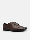 PEDRO Altitude Lightweight Leather Brogue Derby Shoes - Brown