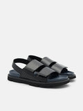 PEDRO Backstrap Velcro Sandals - Black