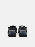 PEDRO Backstrap Velcro Sandals - Black