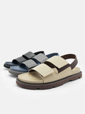 PEDRO Backstrap Velcro Sandals - Dark Grey