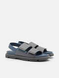 PEDRO Backstrap Velcro Sandals - Dark Grey