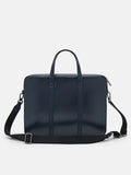 PEDRO Men Allen Leather Briefcase - Navy