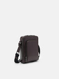 PEDRO Icon Leather Sling Bag - Dark Brown