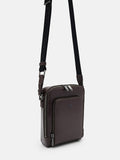 PEDRO Icon Leather Sling Bag - Dark Brown