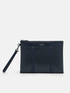 PEDRO Men Allen Leather Portfolio Bag - Navy