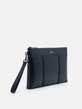 PEDRO Men Allen Leather Portfolio Bag - Navy