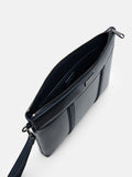 PEDRO Men Allen Leather Portfolio Bag - Navy