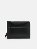 PEDRO Icon Leather Portfolio Bag - Black