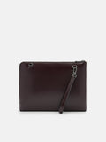 PEDRO Icon Leather Portfolio Bag - Dark Brown