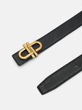 PEDRO Icon Leather Reversible Tang Belt - Black