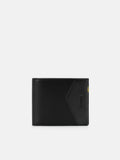 PEDRO Leather Bi-Fold Flip Wallet - Black