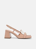 PEDRO Studio Leather Heel Pumps - Nude