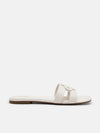 PEDRO Icon Leather Slip-On Sandals - Chalk