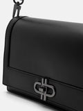 PEDRO Icon Leather Shoulder Bag - Black