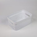 1NOM Dots Hollow Out Storage Basket - M - White