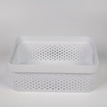 1NOM Dots Hollow Out Storage Basket - M - White