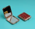 1NOM Rectangle Portable Mirror - Rose Gold/Gold