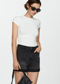 MANGO WOMEN MOM80 SHORTS