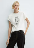 MANGO WOMEN T-SHIRT ILUSTRA