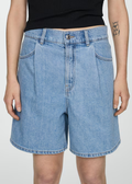 MANGO WOMEN NAVY SHORTS