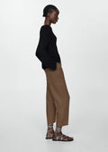 MANGO WOMEN TROUSERS LINEN