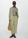 MANGO WOMEN TROUSERS LINEN