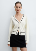 MANGO WOMEN WOMENCARDIGAN PIPING