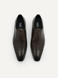 PEDRO Altitude Lightweight Leather Derby Shoes - Dark Brown