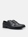 PEDRO Leather Cap Toe Derby Shoes - Black