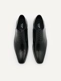 PEDRO Men Leather Brogue Derby Shoes - Black