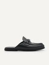 PEDRO Men Horsebit Mule Loafers - Black