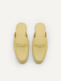 PEDRO Horsebit Mule Loafers - Light Yellow