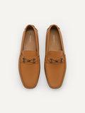 PEDRO Leather Horsebit Moccasins - Camel <Thank you MOM AND DAD Free Delivery Promotion>