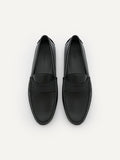 PEDRO Men Pascal Leather Moccasins - Black