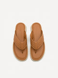 PEDRO Men Woven Thong Sandals - Camel