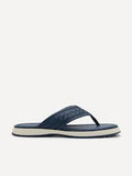 PEDRO Men Woven Thong Sandals - Navy