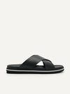 PEDRO Men Icon Cross Strap Sandals - Black