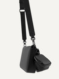 PEDRO Men Frank Sling Bag with Earphone Holder - Black