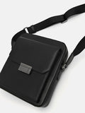 PEDRO Men Leather Crossbody Bag - Black