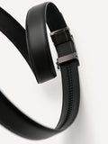 PEDRO Embossed Leather Automatic Belt - Black