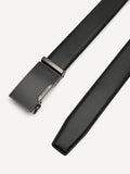 PEDRO Embossed Leather Automatic Belt - Black