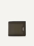 PEDRO Embossed Leather Bi-Fold Wallet with Insert - Black