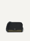 PEDRO Embossed Leather Sling Pouch - Black