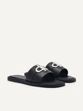 PEDRO Women Icon Leather Slide Sandals - Black