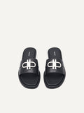 PEDRO Women Icon Leather Slide Sandals - Black