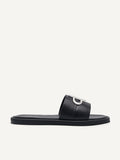 PEDRO Women Icon Leather Slide Sandals - Black