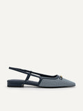 PEDRO Women Studio Kate Woven Ballerina Flats - Navy