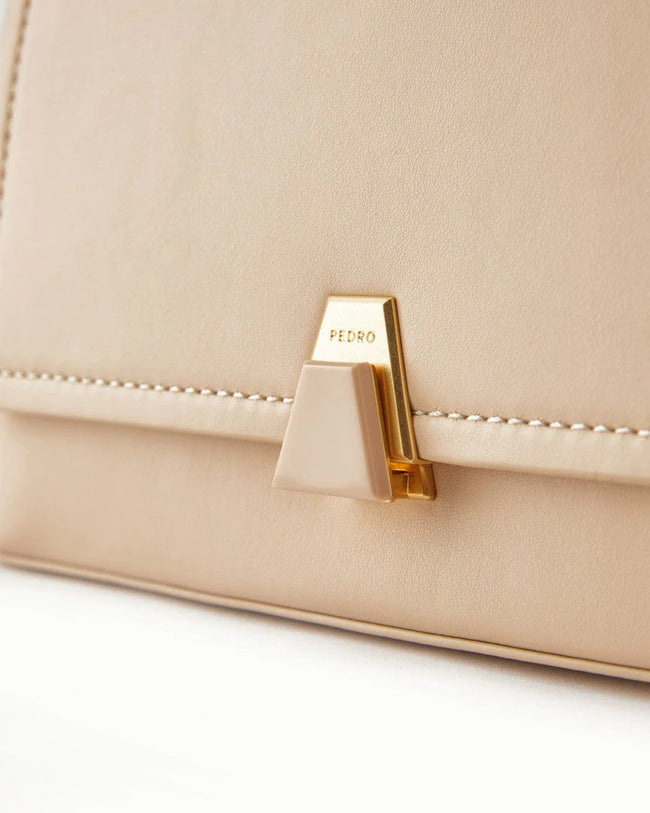 PEDRO Icon Mini Leather Shoulder Bag - Nude