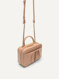 PEDRO Lyra Ruched Shoulder Bag - Nude